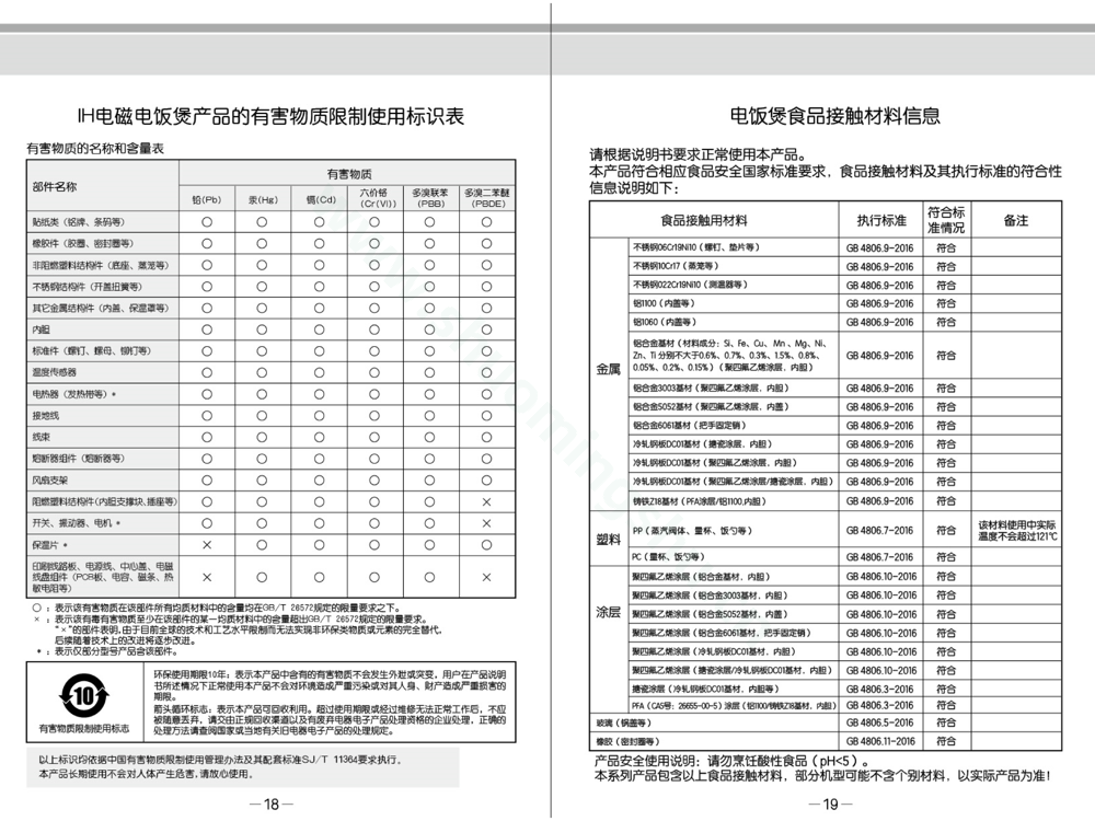九阳电饭煲F-40T15说明书第11页