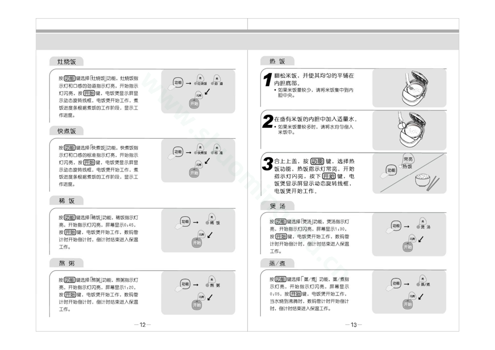 九阳电饭煲JYF-40FS06说明书第8页