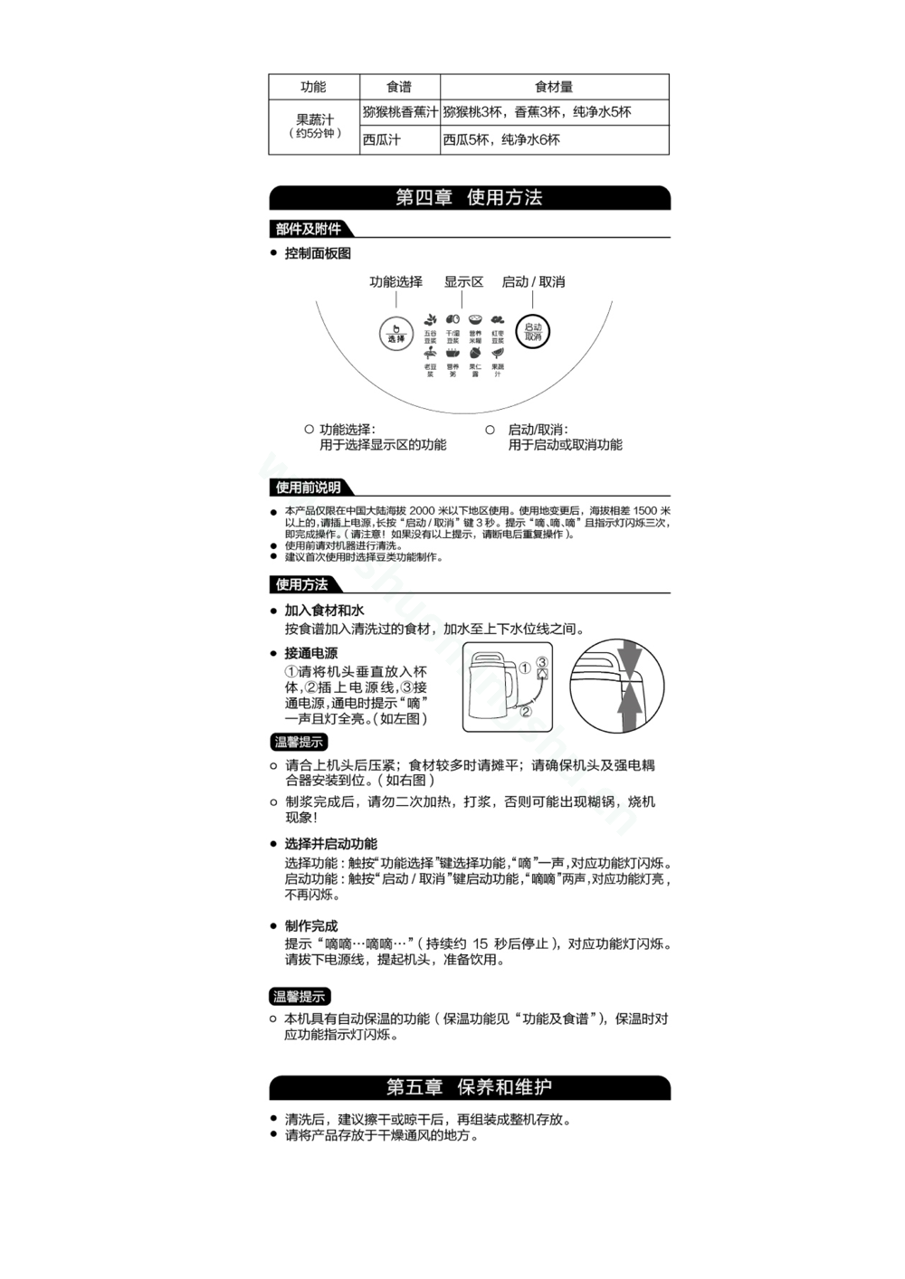 九阳豆浆机DJ12E-N628SG升级 说明书说明书第3页