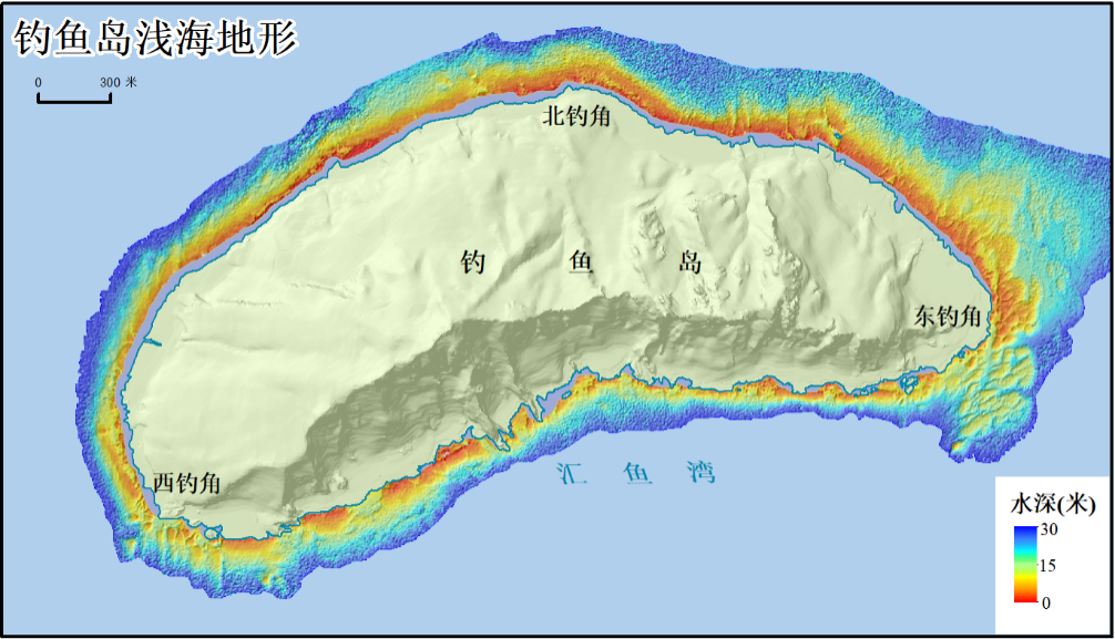 钓鱼岛有多好？周边石油存储量达70亿吨，遥感影像图植被清晰可见